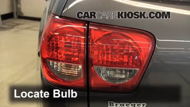 2012 Toyota Sequoia SR5 4.6L V8 Luces Luz de freno (reemplazar foco)